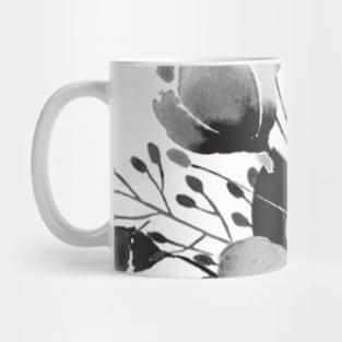 Romantic Floral 1 - BW1 - Full Size Image Mug